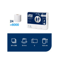 Produktbild för Toalettpapper TORK Adv T4 2-lag 24/fp
