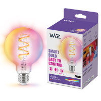 Miniatyr av produktbild för WiFi Smart LED E27 G95 40W Filament Färg + Varm-kallvit 470lm