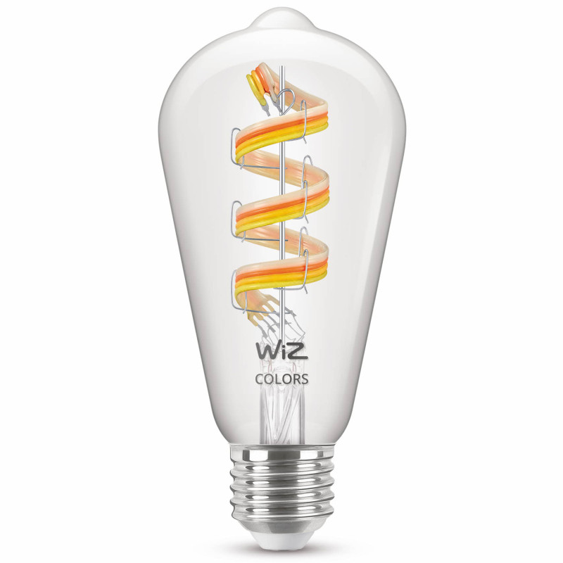 Produktbild för WiFi Smart LED E27 ST64 40W Filament Färg + Varm-kallvit 470lm