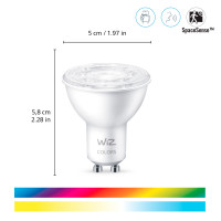 Miniatyr av produktbild för WiFi Smart LED GU10 50W Färg + Varm-kallvit 345 lm 3-pack