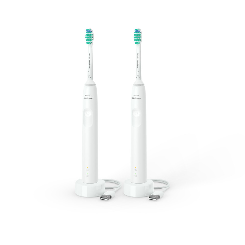 Produktbild för Philips 3000 series 3100 series HX3675/13 2x Sonisk eltandborste - Vit