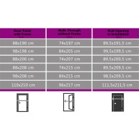 Produktbild för Ytterdörr vit 88x200 cm PVC