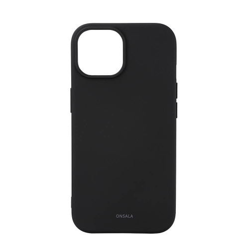 ONSALA Back Sil Touch Recycled MagSerie iPhone 15 Black