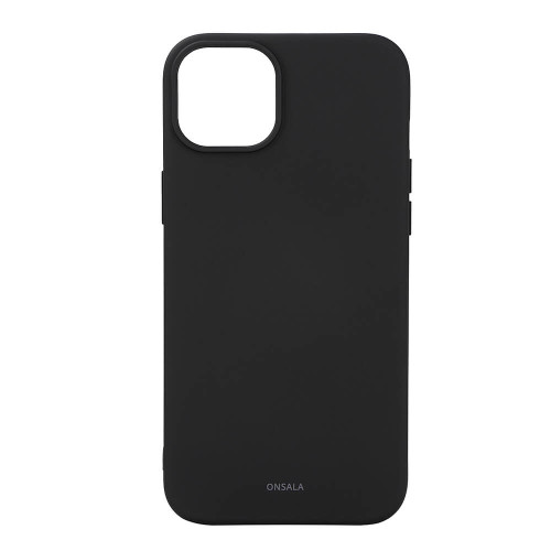 ONSALA Back Sil Touch Recycled MagSerie iPhone 15 Plus Black