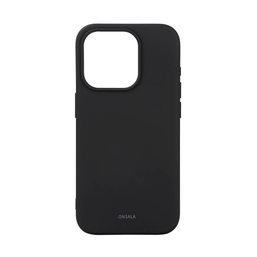 ONSALA Back Sil Touch Recycled MagSerie iPhone 15 Pro Black