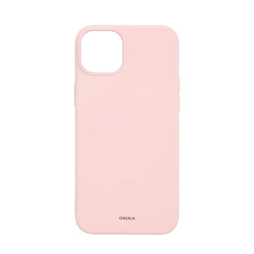 ONSALA Back Sil Touch Recycled MagSerie iPhone 15 Plus Chalk Pink