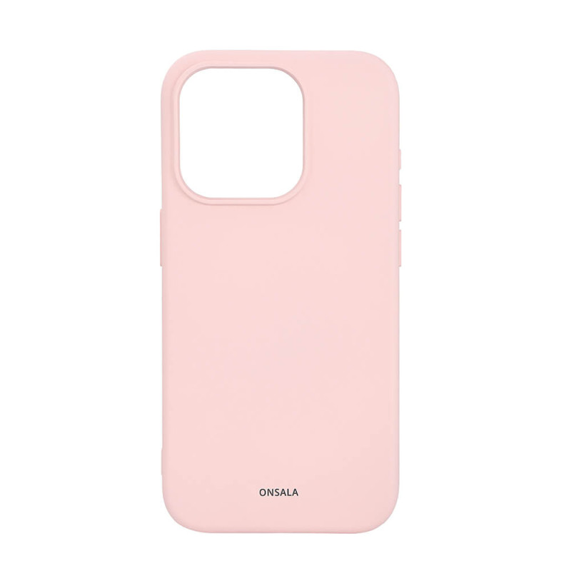 Produktbild för Back Sil Touch Recycled MagSerie iPhone 15 Pro Chalk Pink