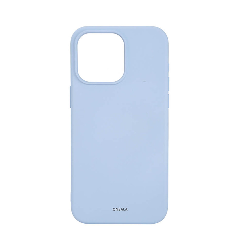 Produktbild för Back Sil Touch Recycled MagSerie iPhone 15 Pro Max Light Blue
