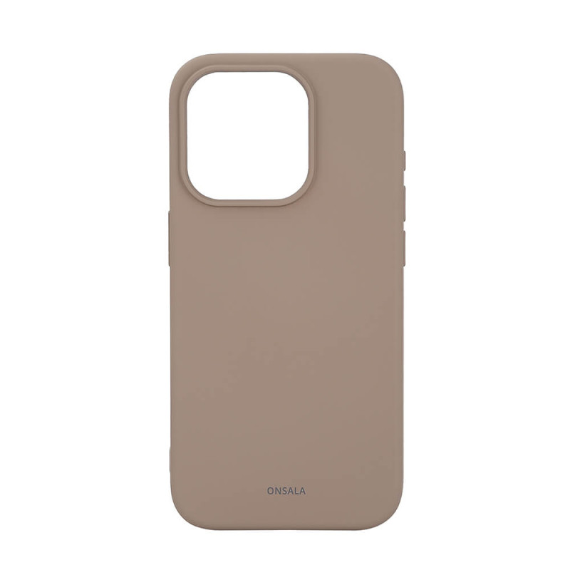 Produktbild för Back Sil Touch Recycled MagSerie iPhone 15 Pro Summer Sand