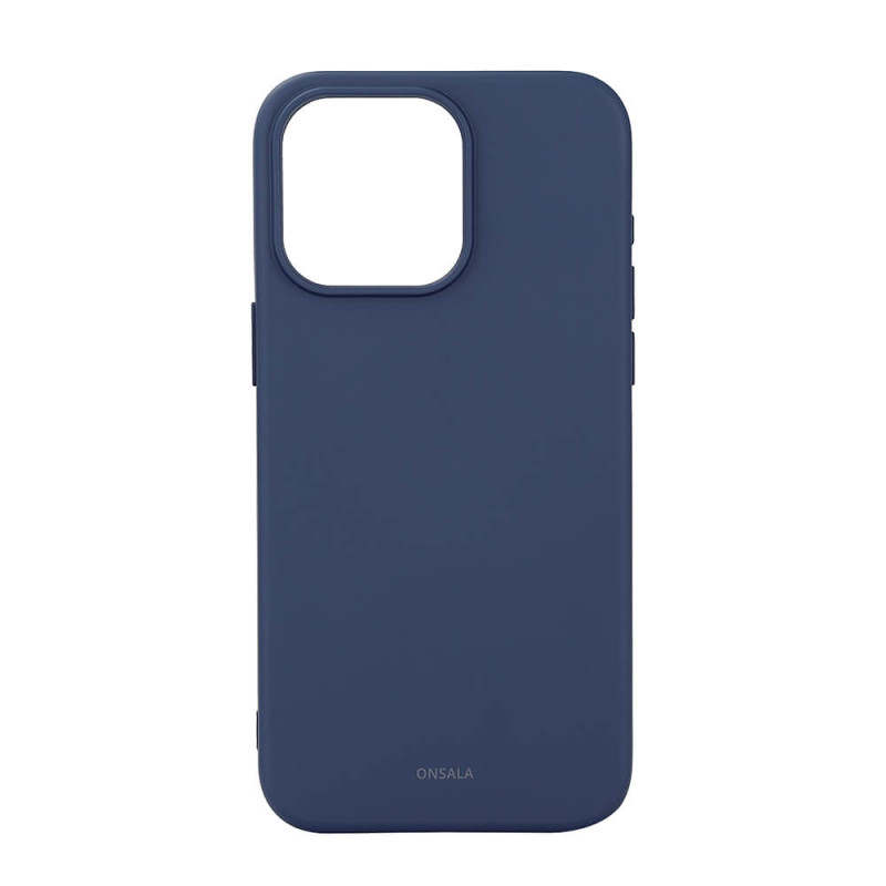 Produktbild för Back Sil Touch Recycled MagSerie iPhone 15 Pro Max Dark Blue
