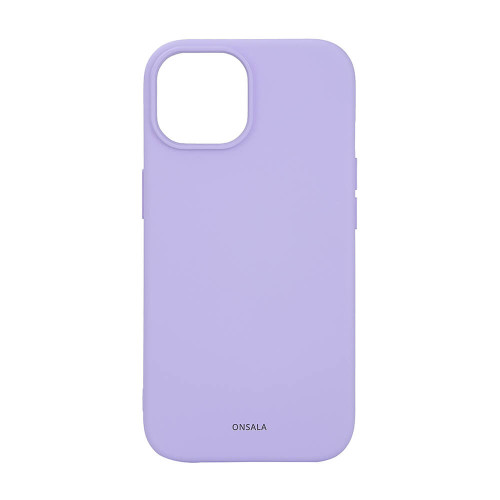 ONSALA Back Sil Touch Recycled MagSerie iPhone 15 Purple