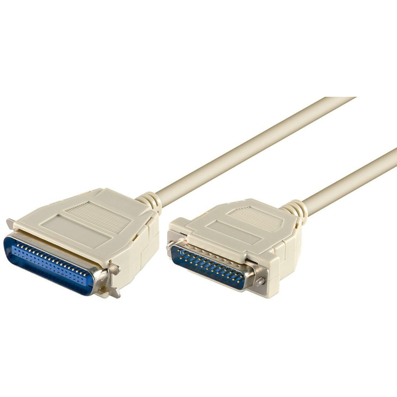 Produktbild för Microconnect Parallel DB25-CEN36 2m M/M skrivarkablar Vit