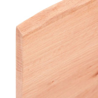 Produktbild för Bordsskiva ljusbrun 100x50x2 cm behandlad massiv ek