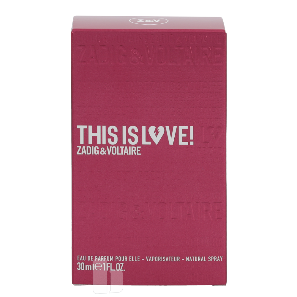 Produktbild för Zadig & Voltaire This Is Love! For Her Edp Spray 30 ml Dam