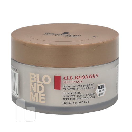 Schwarzkopf Schwarzkopf Blond Me All Blondes Rich Mask 200 ml Dam