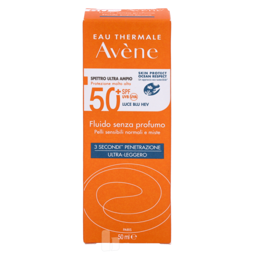 Avène Avene High Protection Unscented Fluid SPF50+