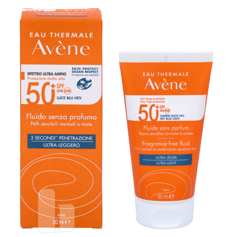 Produktbild för Avene High Protection Unscented Fluid SPF50+