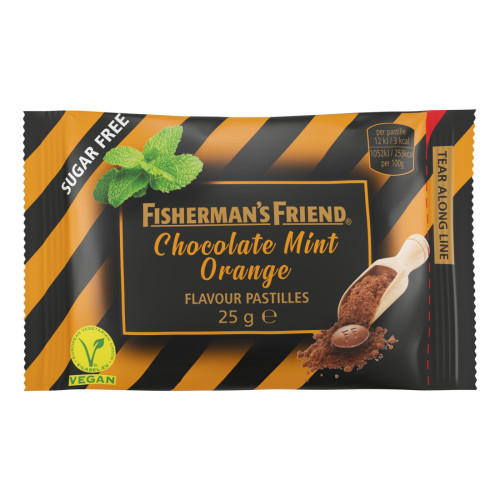 FISHERMAN'S FRIEND Chocolate Mint Orange Sockerfri 25 g