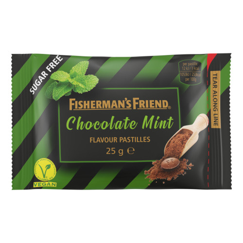 FISHERMAN'S FRIEND Chocolate Mint Sockerfri 25 g