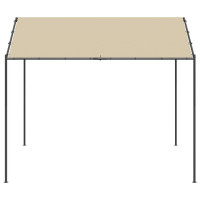 Produktbild för Paviljong beige 3x3 m stål och tyg
