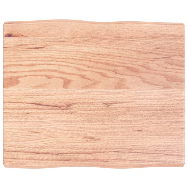 Produktbild för Bordsskiva ljusbrun 60x50x(2-4) cm massivt trä levande kant