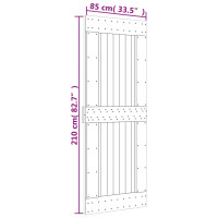 Produktbild för Dörr NARVIK 85x210 cm massiv furu