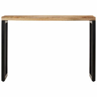 Produktbild för Avlastningsbord 110x35x76 cm massivt grovt mangoträ