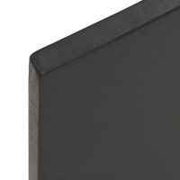 Produktbild för Vägghylla mörkbrun 40x50x2 cm behandlad massiv ek