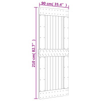 Produktbild för Dörr NARVIK 90x210 cm massiv furu