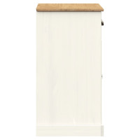 Produktbild för Skänk med lådor VIGO 78x40x75 cm vit massiv furu