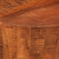 Produktbild för Soffbord Ø 52x30 cm massivt grovt mangoträ