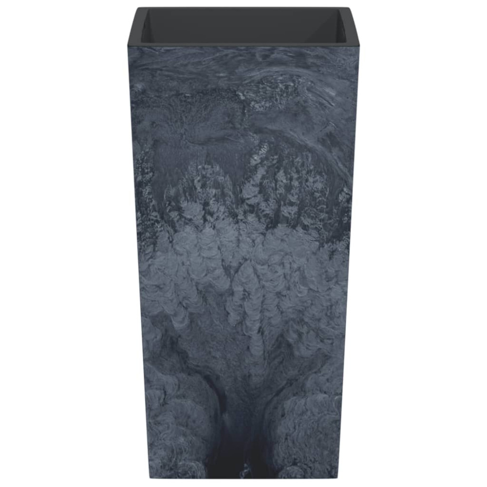 Produktbild för Blomkruka avtagbar insida antracit 21/49 L PP betonglook