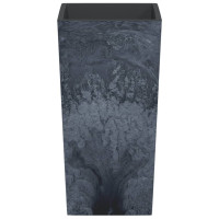 Produktbild för Blomkruka avtagbar insida antracit 21/49 L PP betonglook