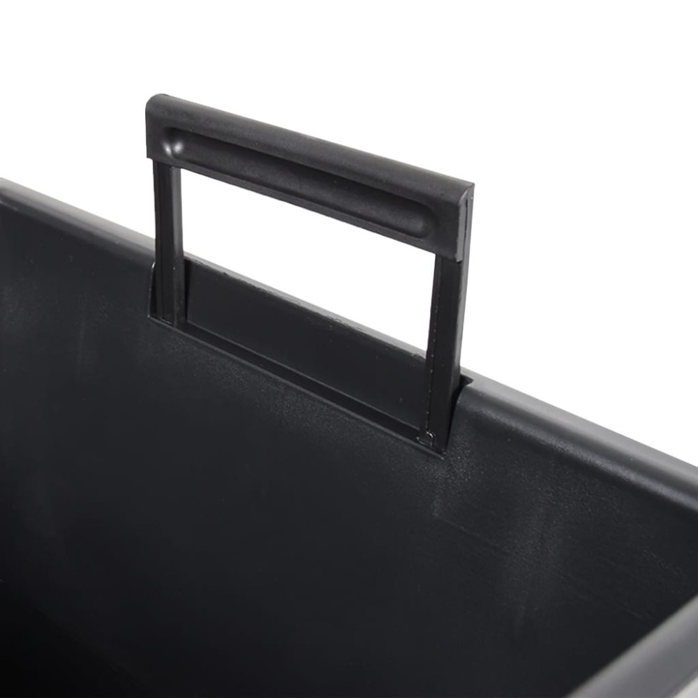 Produktbild för Blomkruka avtagbar insida antracit 21/49 L PP betonglook