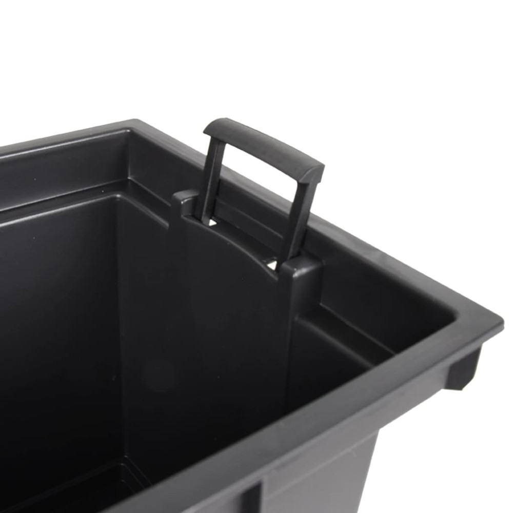 Produktbild för Blomkruka med avtagbar insida brun 12/44 L PP-rotting