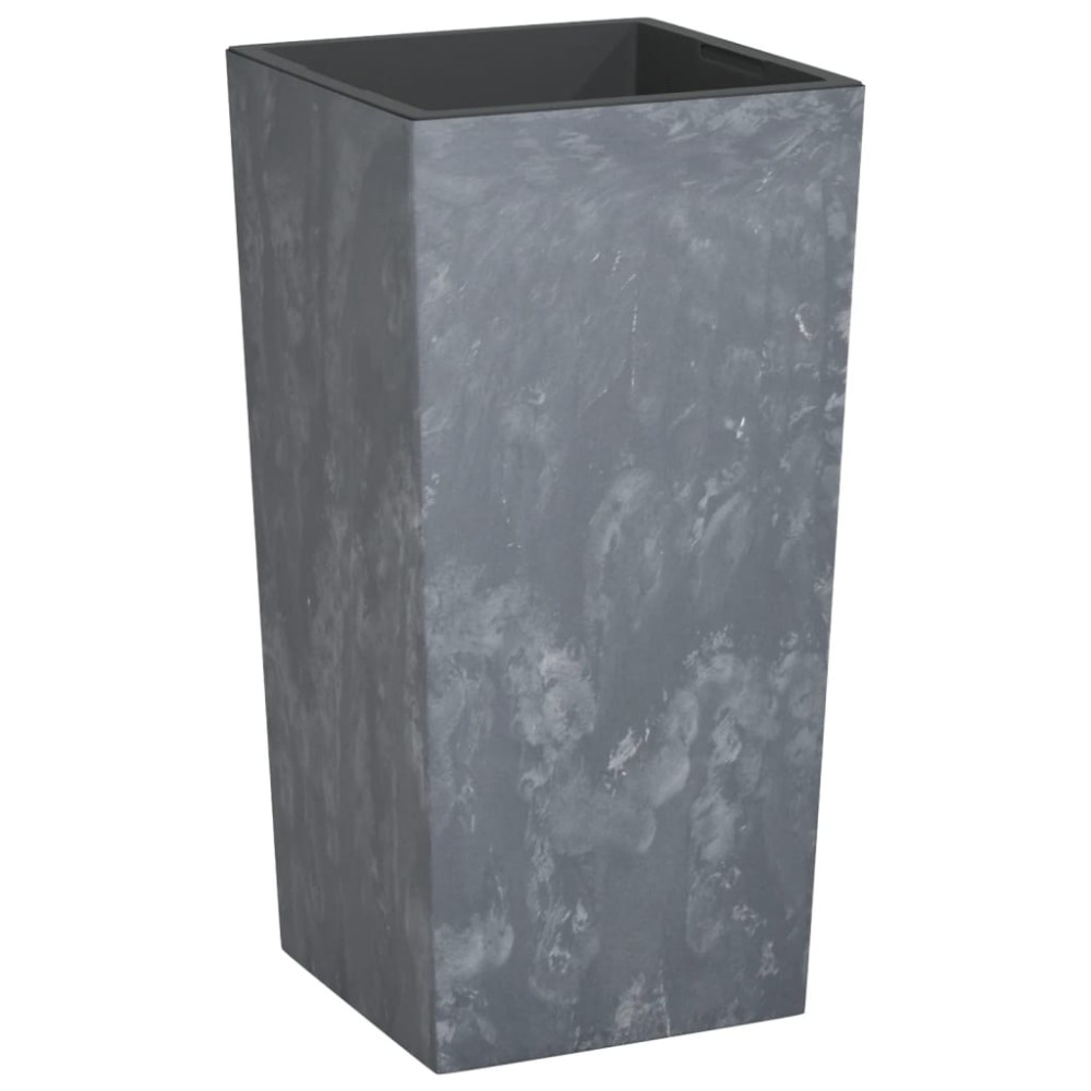 Produktbild för Blomkruka med avtagbar insida grå 21/49 L PP betonglook