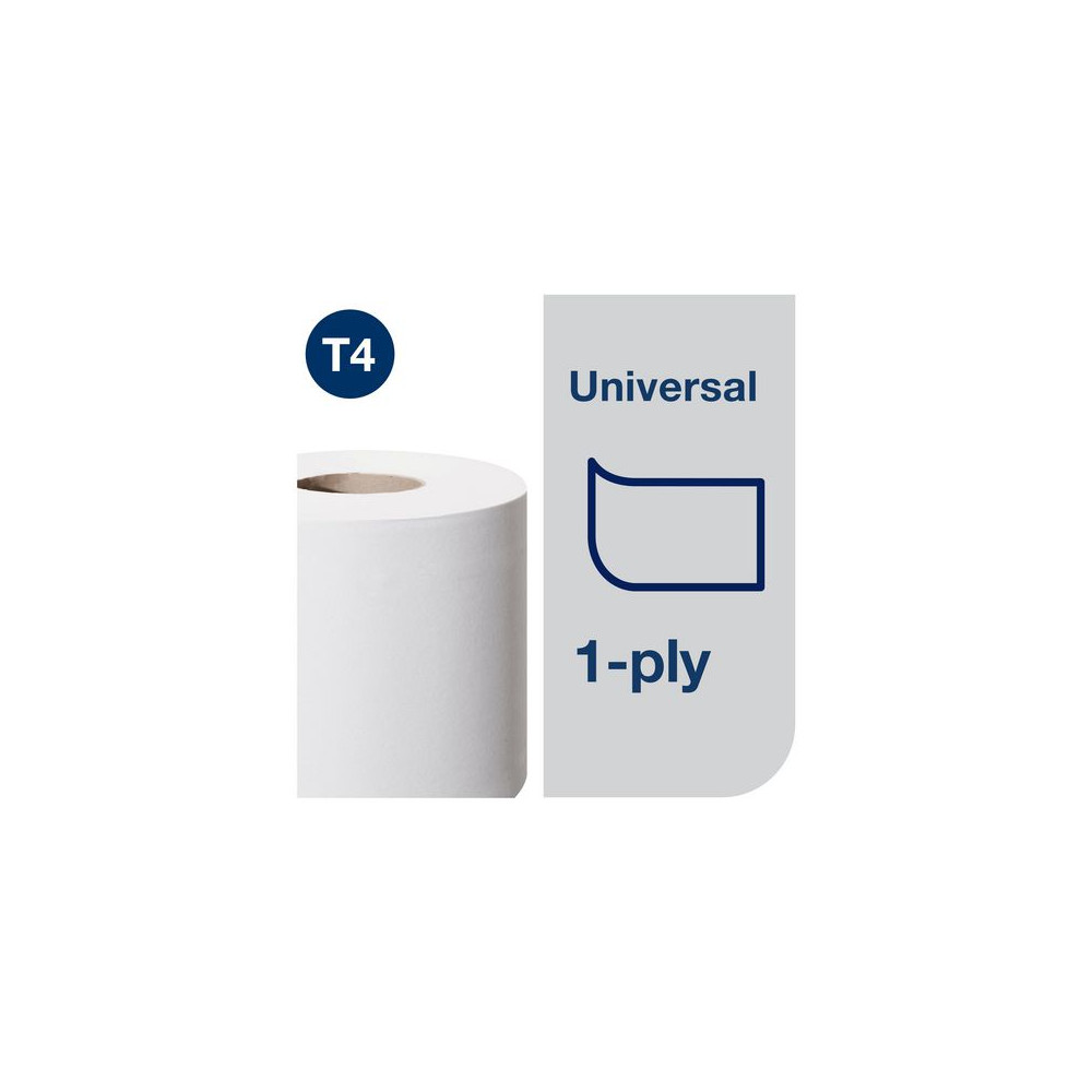 Produktbild för Toalettpapper TORK Uni T4 1-lag 6/fp