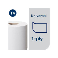 Produktbild för Toalettpapper TORK Uni T4 1-lag 6/fp