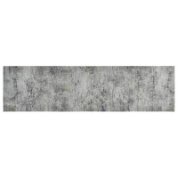 Produktbild för Köksmatta maskintvättbar betong 45x150 cm sammet