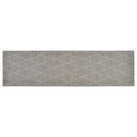 Produktbild för Köksmatta maskintvättbar romb 45x150 cm sammet