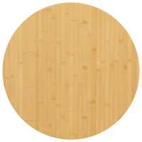 Produktbild för Bordsskiva Ø60x4 cm bambu