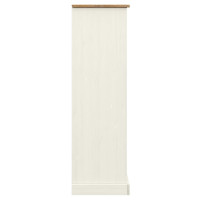 Produktbild för Bokhylla VIGO vit 90x35x114,5 cm massiv furu