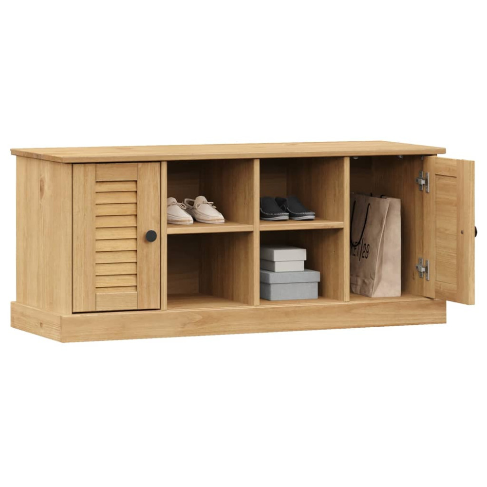 Produktbild för Skobänk VIGO 106x35x45 cm massiv furu