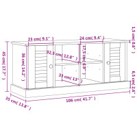 Produktbild för Skobänk VIGO 106x35x45 cm massiv furu