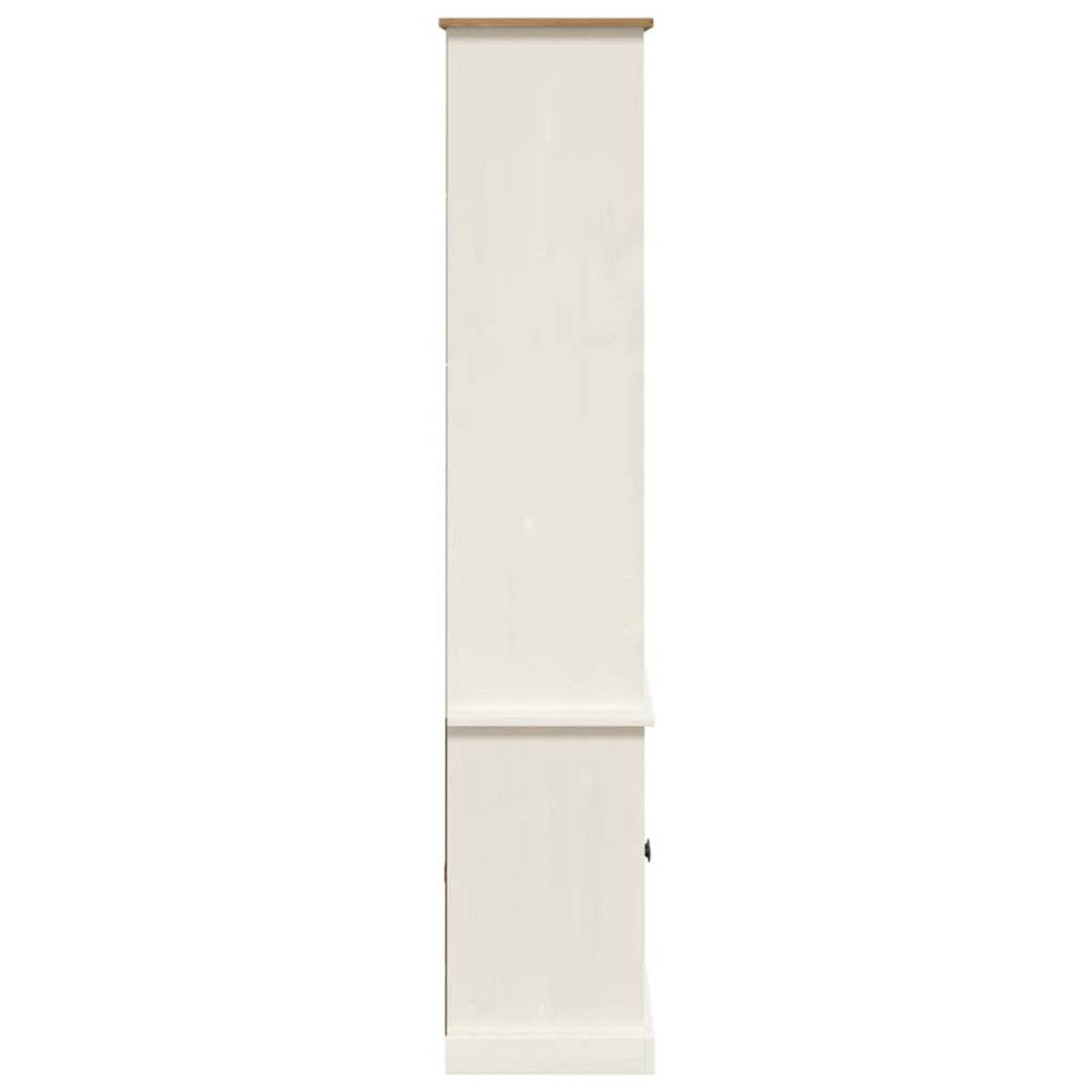 Produktbild för Bokhylla VIGO vit 85x35x170 cm massiv furu
