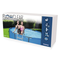 Produktbild för Bestway Poolstege Flowclear 4 steg 122 cm 58331