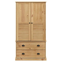 Produktbild för Klädskåp VIGO 90x55x170 cm massiv furu