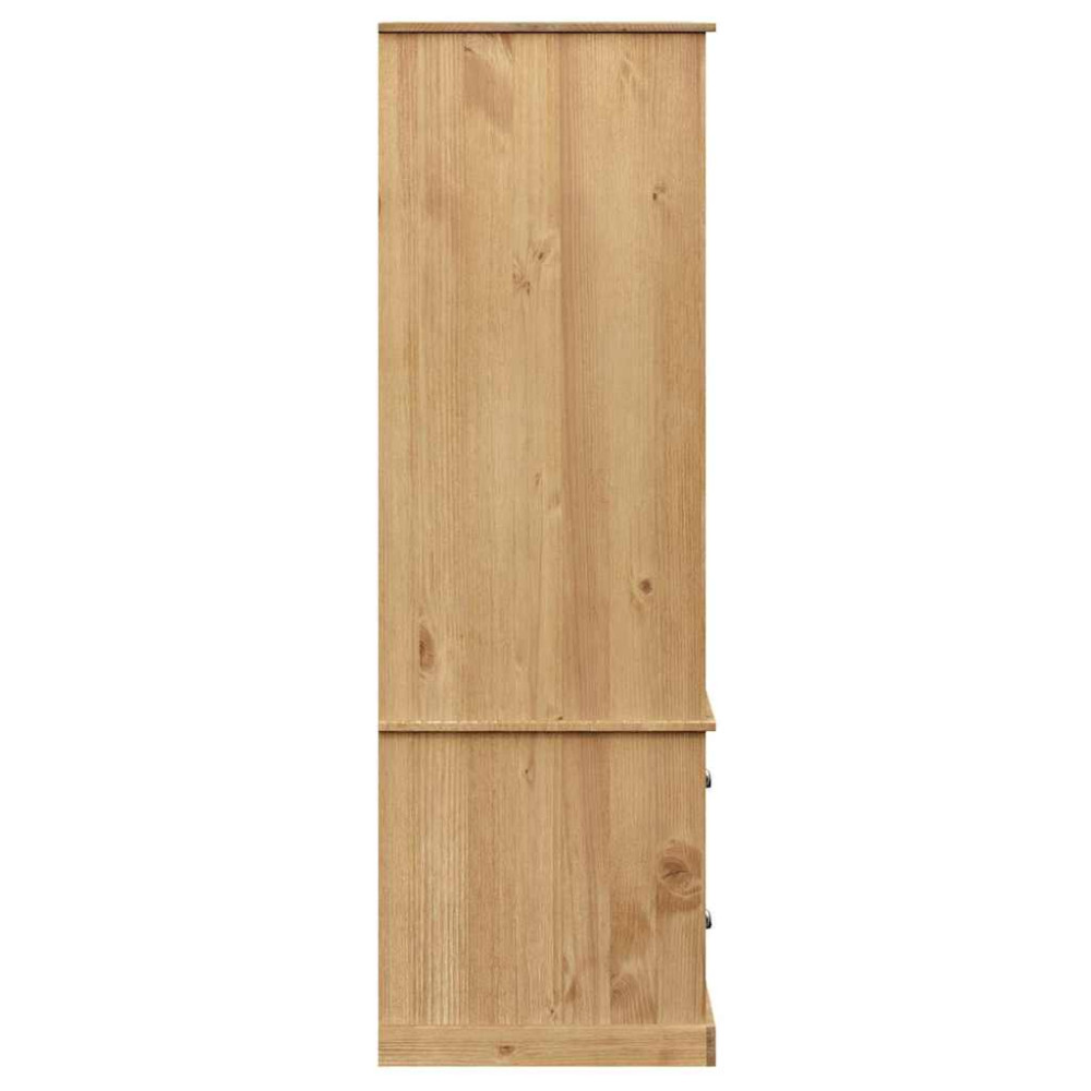 Produktbild för Klädskåp VIGO 90x55x170 cm massiv furu