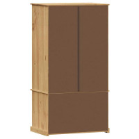 Produktbild för Klädskåp VIGO 90x55x170 cm massiv furu