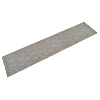 Produktbild för Köksmatta maskintvättbar romb 60x300 cm sammet